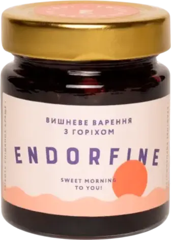 Варення Endorfine Вишневе з волоським горіхом 234 г