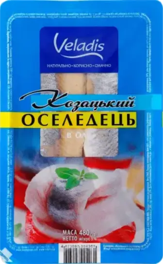 Оселедець Veladis філе в олії 480 г