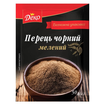 Перець чорний Деко мелений 50 г (4820076016196)