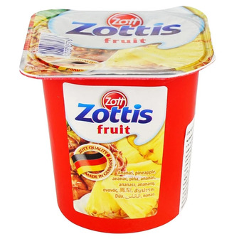 Йогурт Zott Fruit зі смаком Полуниці, абрикоса, манго, лісових ягід 0.1% 150 г (40145051)