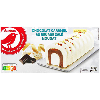 Десерт Auchan Шоколад Солона карамель Нуга 545 г (3596710343836)