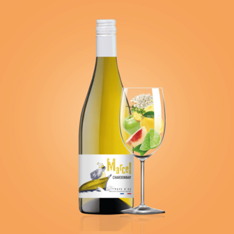 Вино 0,75 л MARCEL CHARDONNAY сухе біле сортове 12,5 % об скл/пл Франція 