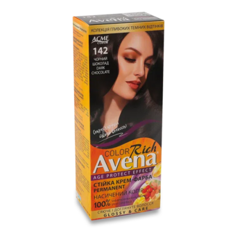 Крем-фарба Avena Rich Color 142 Чорний шоколад