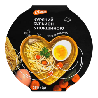 Курячий бульйон із локшиною в упаковці (350г)