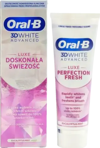 Зубна паста Oral-B 3D White Advanced Luxe Perfection Свіжість 75 мл