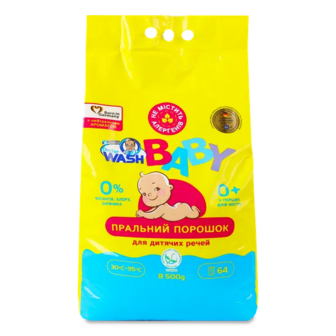 Порошок пральний Doctor Wash Baby для дитячих речей (8500г)