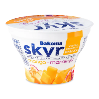 Йогурт Bakoma Скир з манго та маракуя (150г)