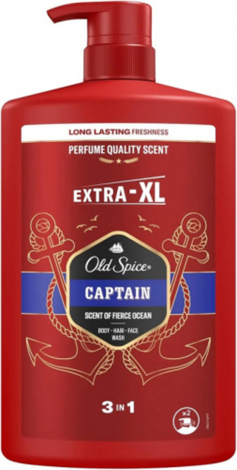 Гель-шампунь Old Spice Captain 1000мл
