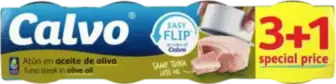 Тунець Calvo Easy flip в оливковій олії 4 шт х 65 г