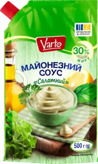 Майонезний соус Varto Салатний 30% 500 г