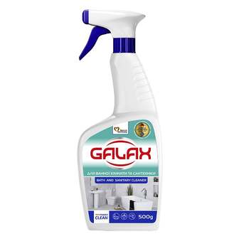 Засіб для миття ванної кімнати та сантехніки 0,5 кг GALAX das PowerClean п/флакон 