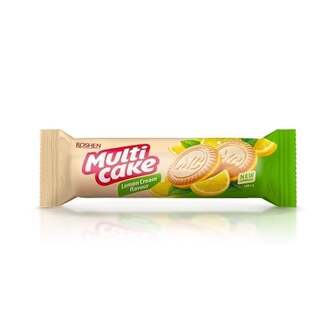 Печиво 180 г Roshen Multicake цукрове з начинкою лимон-крем м/уп 