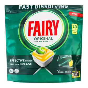 Таблетки Fairy lemon all in one original  для посудомийних машин   29шт (8700216237314)
