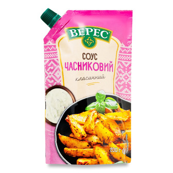Соус майонезний Верес Часниковий класичний 200 г (4823105408122)