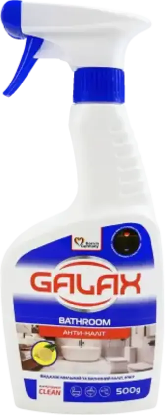 Засіб Galax das Power Clean Антиналіт для ванної кімнати та сантехніки 500 мл