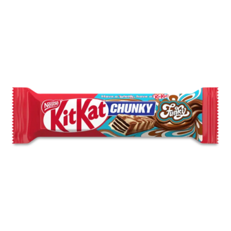 Вафлі Kit Kat Chunky Funky молочний шоколад у білій глазурі з какао (40г)