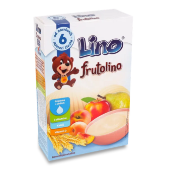 Каша пшенична Lino Frutolino з фруктами молочна (200г)