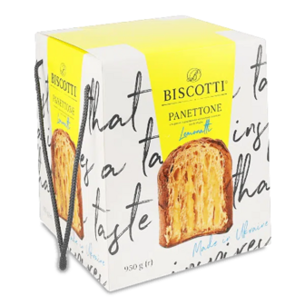 Кекс Biscotti Панетоне з лимонною начинкою здобний (950г)