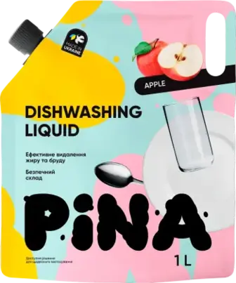Засіб для миття посуду Pina Яблуко 1 л