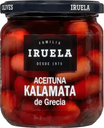 Оливки Iruela Каламата чорні 365 г