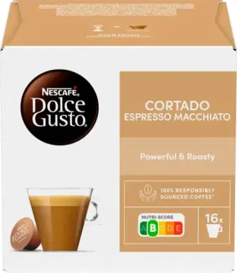 Кава Nescafe Dolce Gusto Cortado Espresso Macchiato мелена в капсулах 16х6.3 г