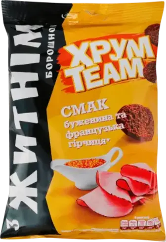 Сухарики ХрумTeam зі смаком буженини та французької гірчиці 55 г