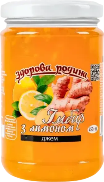 Джем Здорова родина Імбир з лимоном та куркумою 350 г