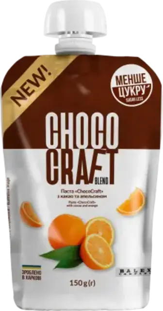 Паста ChocoCraft з какао та апельсином 150 г