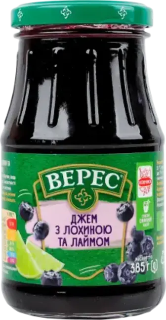 Джем Верес з лохиною та лаймом 385 г