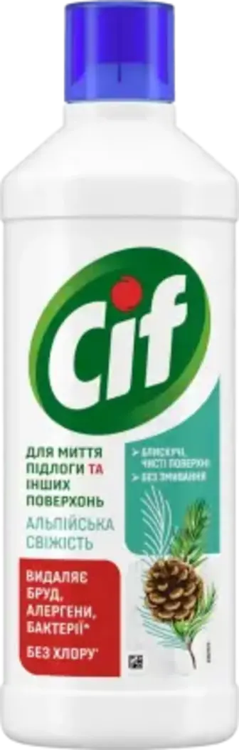 Засіб для прибирання Cif Альпійська свіжість для пiдлоги та стiн 1.1 л
