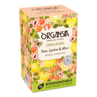 Суміш фруктово-рослинна Organsia Юзу-лічі-м'ята (18*1,8г)