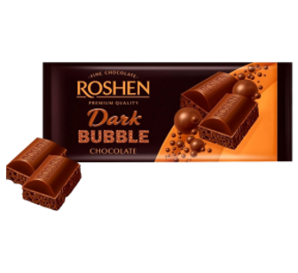Шоколад Roshen пористий екстрачорний 80г