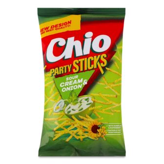Соломка Chio Party Stick картопляна зі смаком сметани та цибулі (70г)