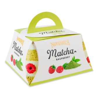 Торт Nonpareil Матча з малиною (500г)