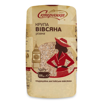 Крупа вівсяна Сквирянка різана 600 г (4820006013950)