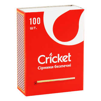Сірники Cricket безпечні 100 шт (7310688002504)