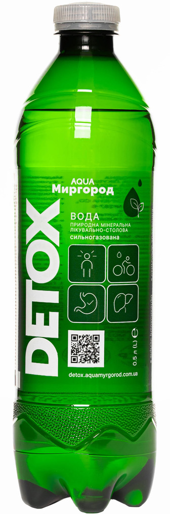Вода Aqua Миргород Detox лікувально-столова 0.5 л (4820010772713)