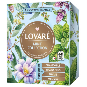 Чай трав'яний Lovare Assorted Tisanes М'ята асорті 1.5 г х 32 шт (4823115405890)