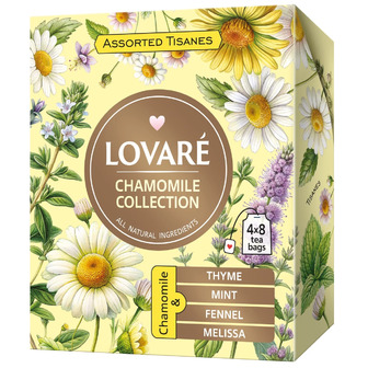 Чай трав'яний Lovare Assorted Tisanes Ромашка асорті 1.5 г х 32 шт (4823115405517)