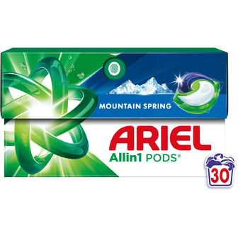 Капсули для прання Ariel Pods All-in-1 Гірське джерело 30 шт (8700216765480)