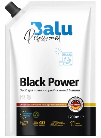 Гель для прання Balu Black Power для чорної та темної білизни 1.2 л (4820159427154)