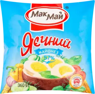 Майонез МакМай Яєчний 57% 320 г