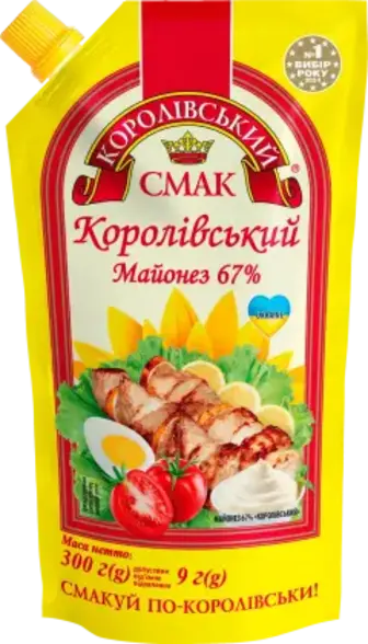 Майонез Королівський смак Королівський 67% 300 г