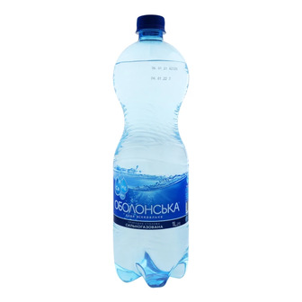 Вода мінеральна Оболонська сильногазована 1 л (4820000190817)