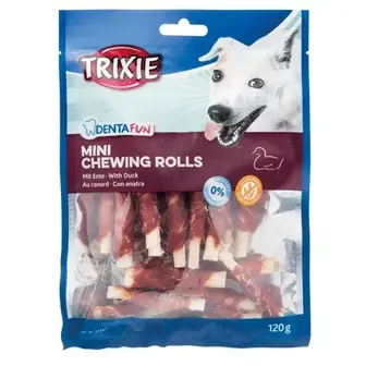 Trixie Denta Fun Mini Rolls ласощі для собак 6 см 120 г - качка