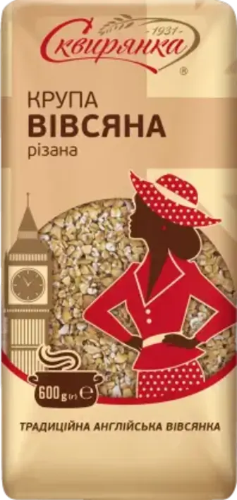 Крупа вівсяна Сквирянка різана 600 г