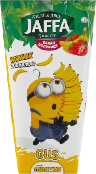 Нектар Jaffa Minions Банан та Полуниця 200 мл