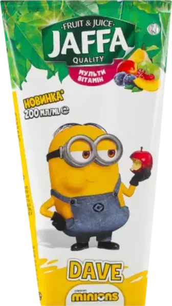 Сік Jaffa Minions Мультивітамінний з м'якоттю 200 мл