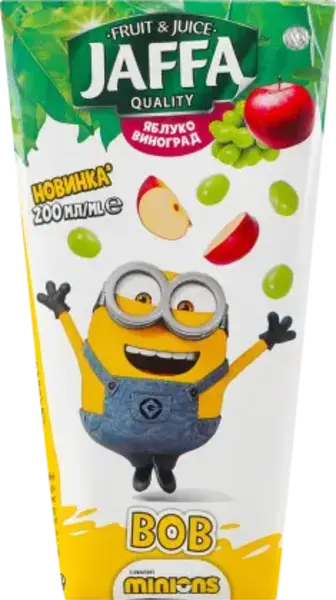 Нектар Jaffa Minions Яблуко та Виноград 200 мл