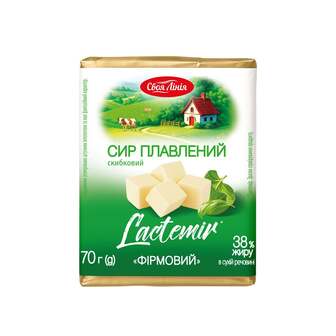 Сир плавлений 70 г Своя лінія Фірмовий 38% фольга 